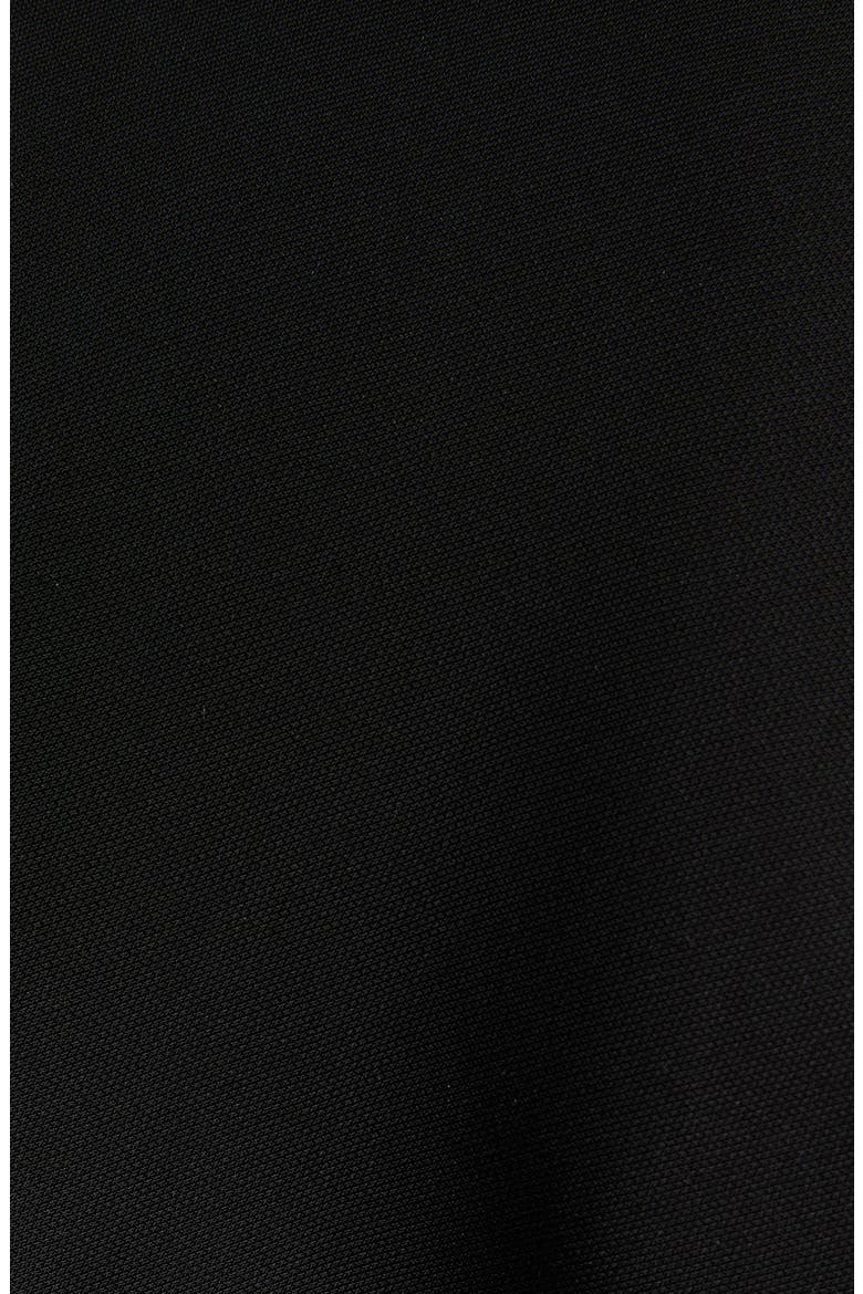 Cinch Waist Funnel Neck Top, Alternate, color, 1000 BLACK