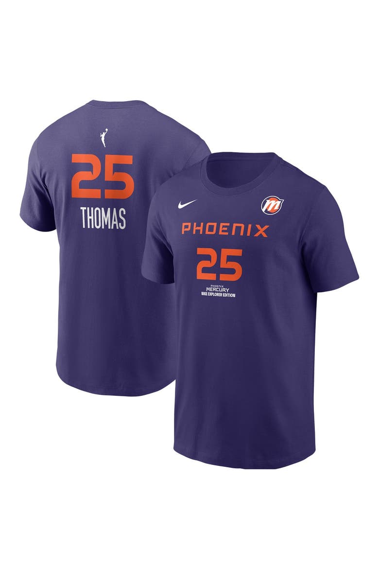 Men's Nike Alyssa Thomas Purple Phoenix Mercury Explorer Edition Name & Number T-Shirt, Main, color, Purple
