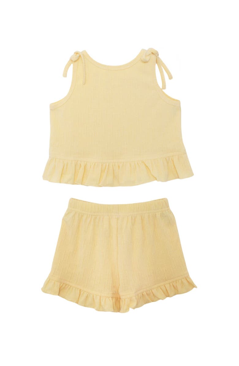 Mabel + Honey Sonny Sleeveless with Knot Detail Two Piece Set, Alternate, color, Yellow