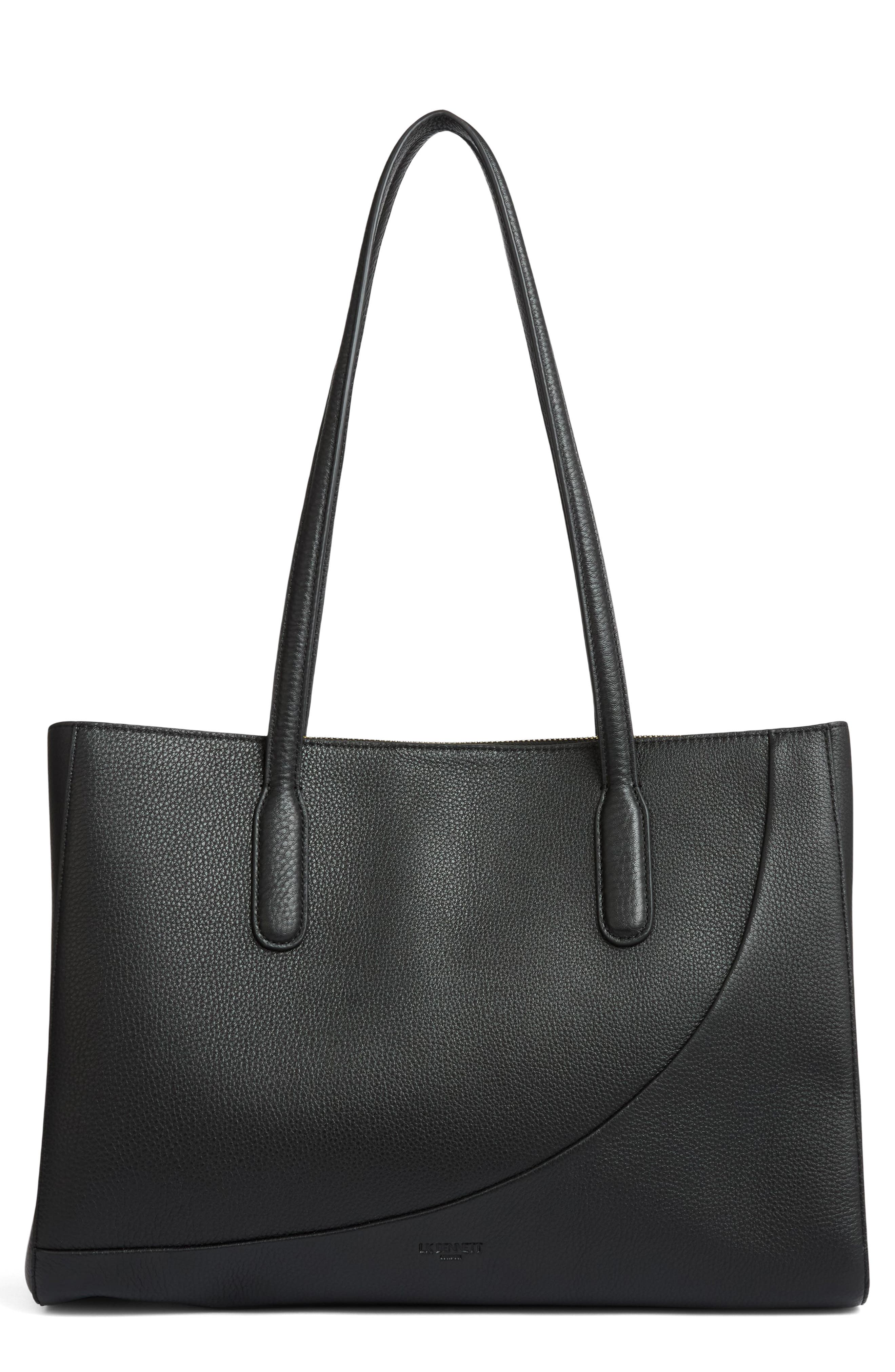 LK Bennett Olivia Oliod Leather Tote, Main, color, 