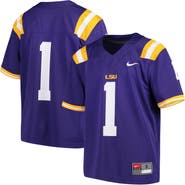Nike Youth Nike #1 Purple LSU Tigers Team Replica Football Jersey