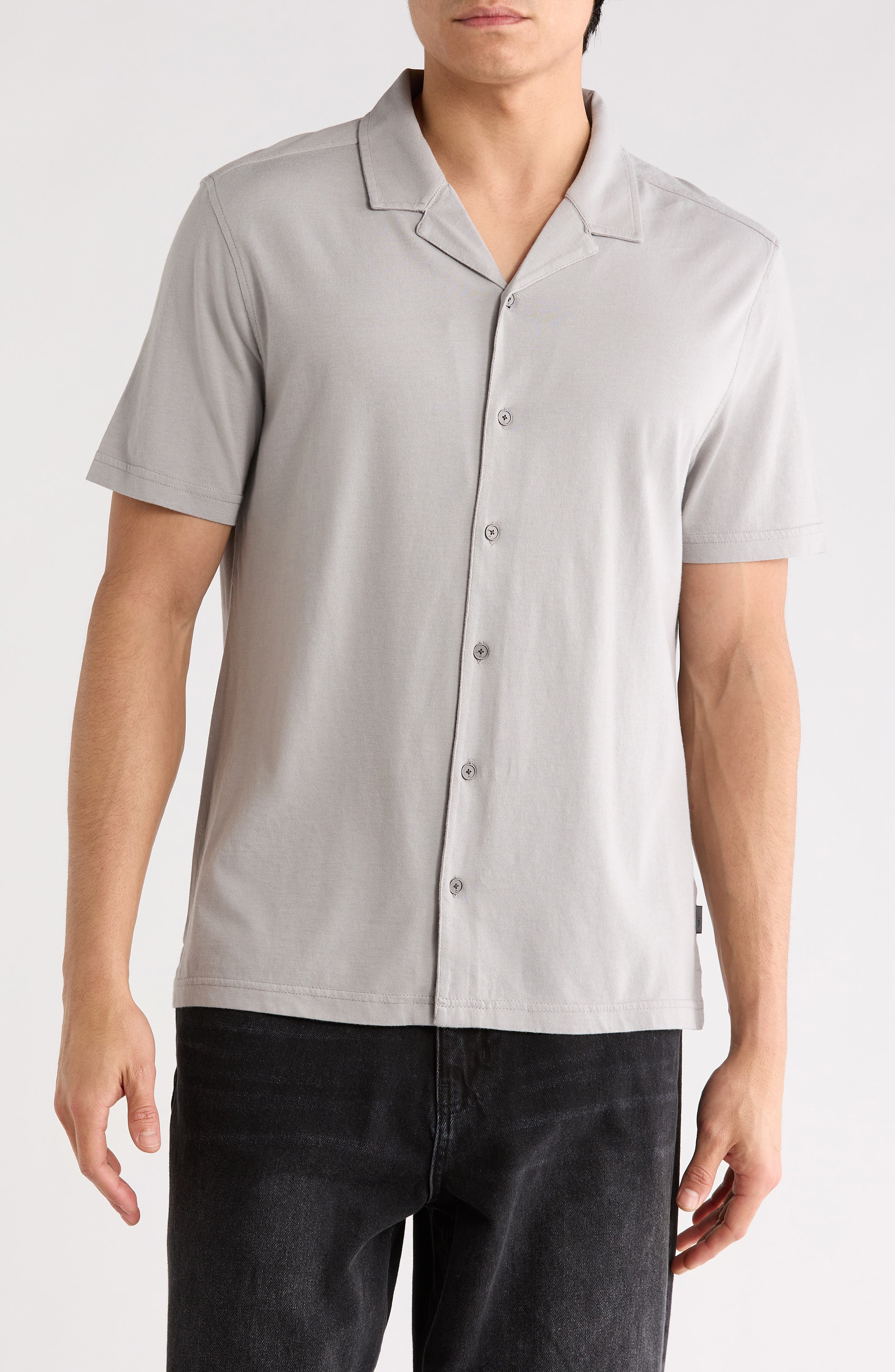 John Varvatos Brewer Cotton Camp Shirt