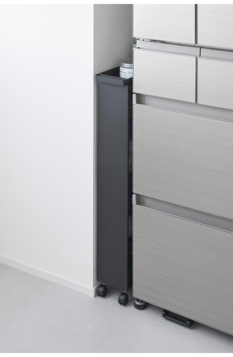 Yamazaki Slim Rolling Wagon, Alternate, color, Black