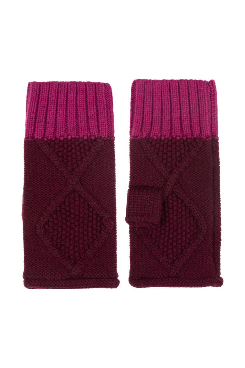 Modernist Block Handwarmers, Alternate, color, Dahlia
