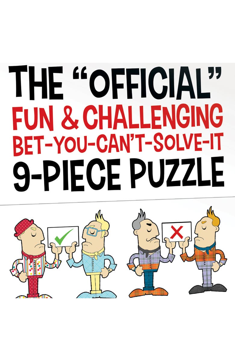 ALL THINGS EQUAL The "Official" Fun & Challenging Bet You Can't Solve It Puzzle, 9Pieces, Alternate, color,