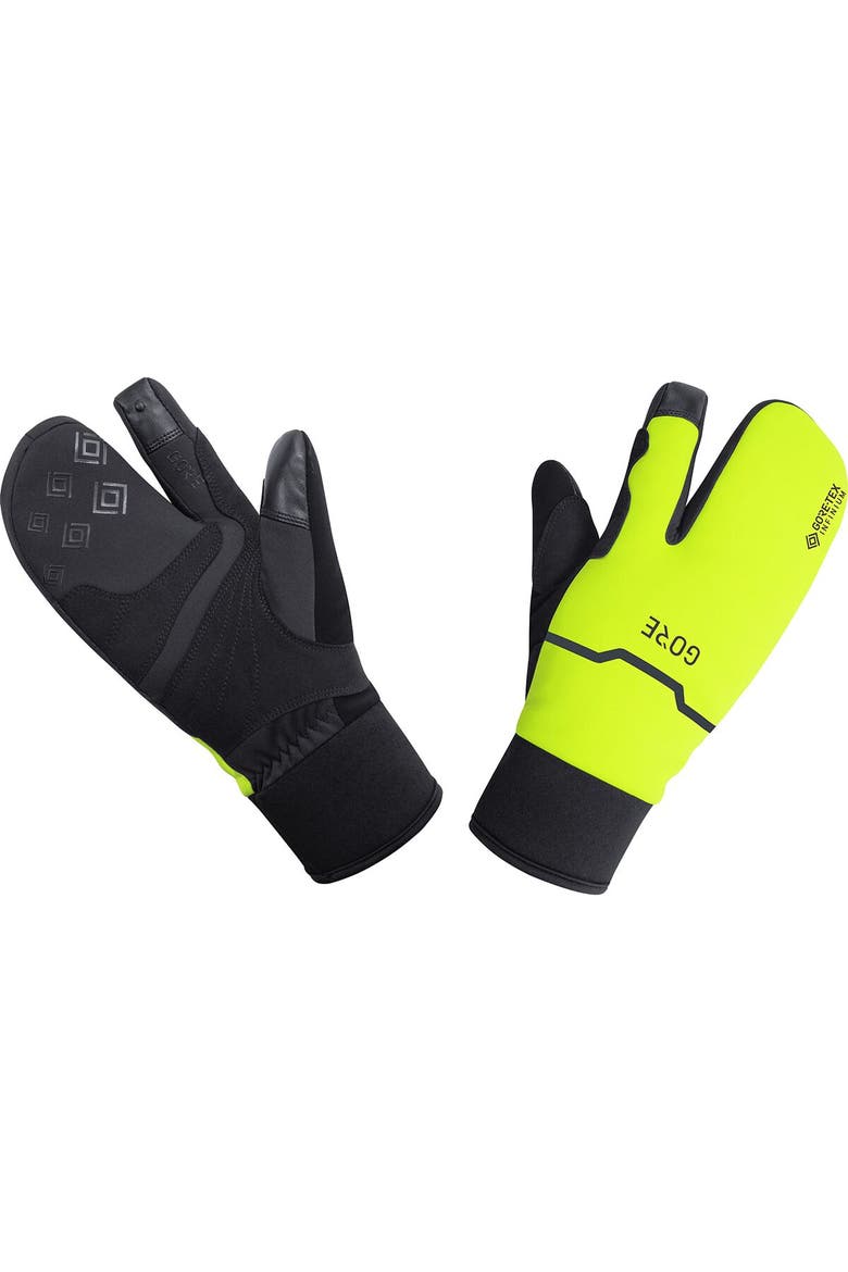 Gore-Tex Infinium Thermo Split Glove - Men's, Alternate, color, Black/Neon Yellow