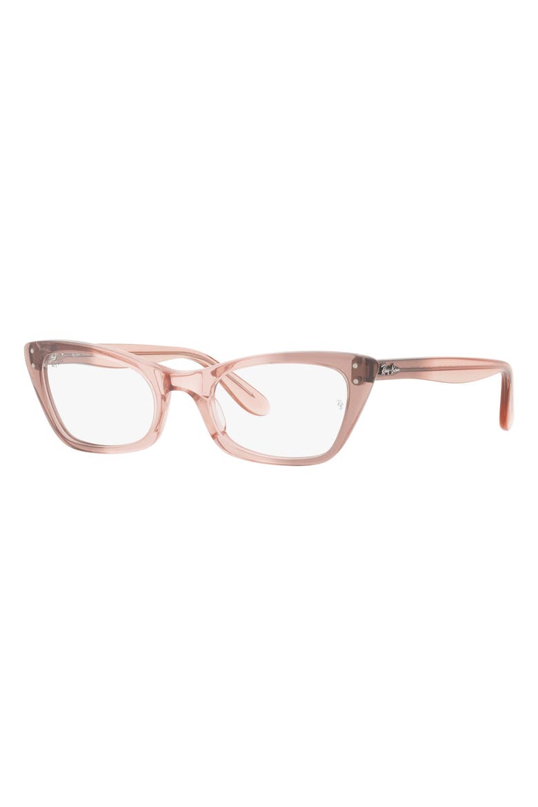 RX5499 47mm Cat Eye Optical Glasses, Alternate, color, TRANSPARENT PINK