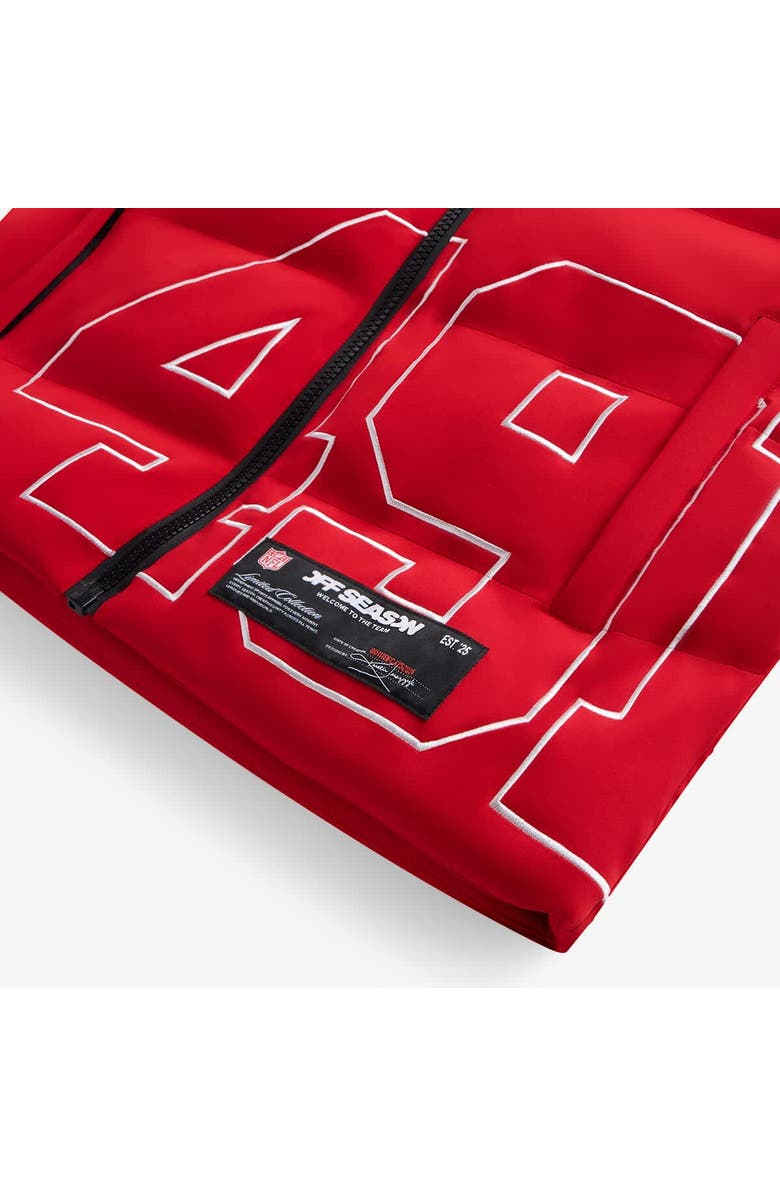 Off Season Unisex  Scarlet San Francisco 49ers Team Puffer Vest, Alternate, color, Scarlet