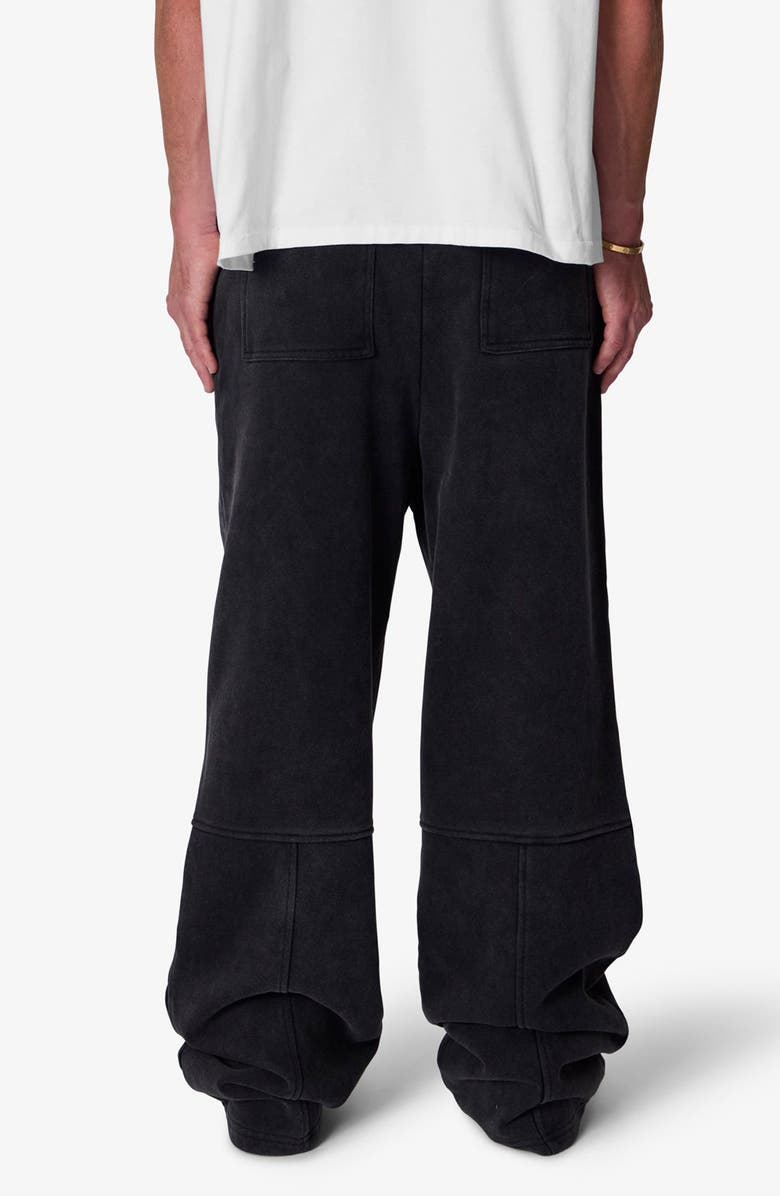 mnml Boxing Oversized Cotton Fleece Sweatpants, Alternate, color, Washed Black