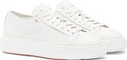 Santoni Women's tumbled leather sneaker
