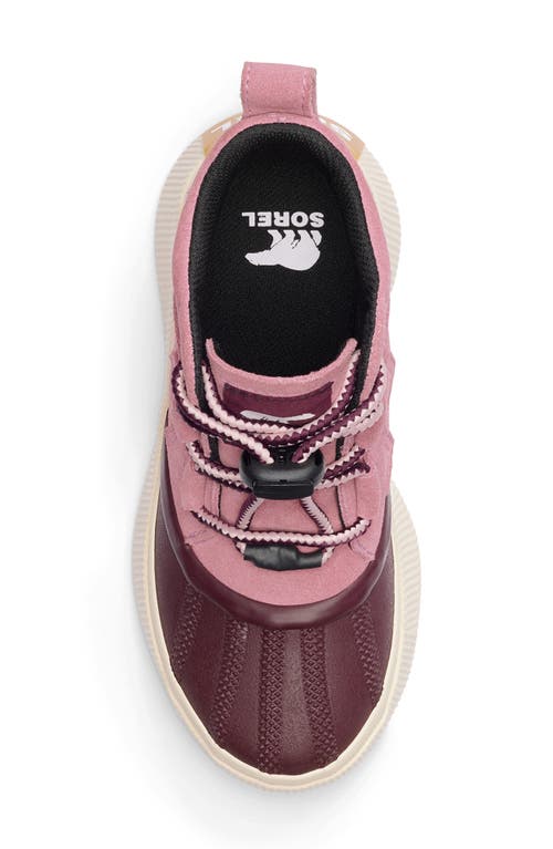 Sorel Kids' Out 'n About Classic Waterproof Boot In Dazed Mauve/honey White