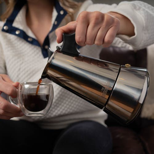 London Sip Stainless Steel Coffee Maker 6-cup In Silver
