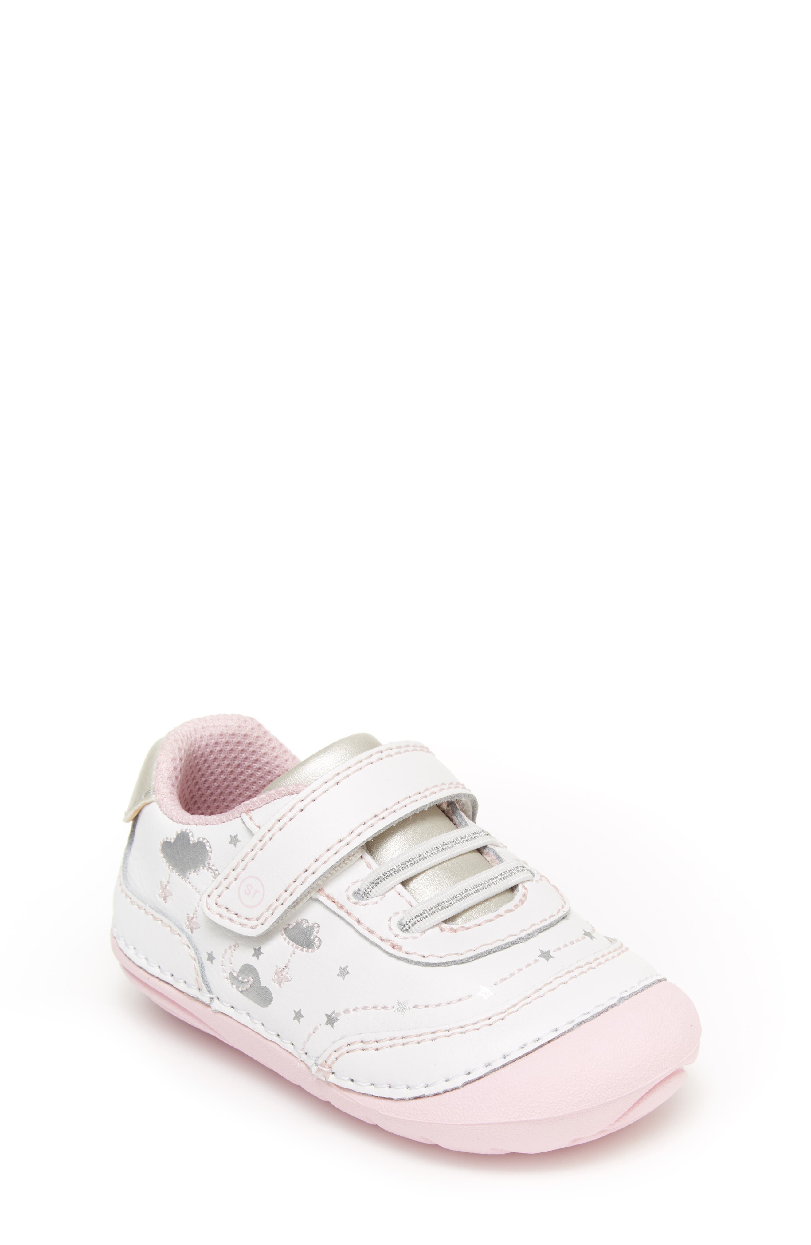 Stride Rite Soft Motion<sup>™</sup> Adalyn Sneaker, Main, color, White/ Silver