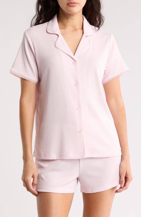 Rib Pointelle Short Pajamas