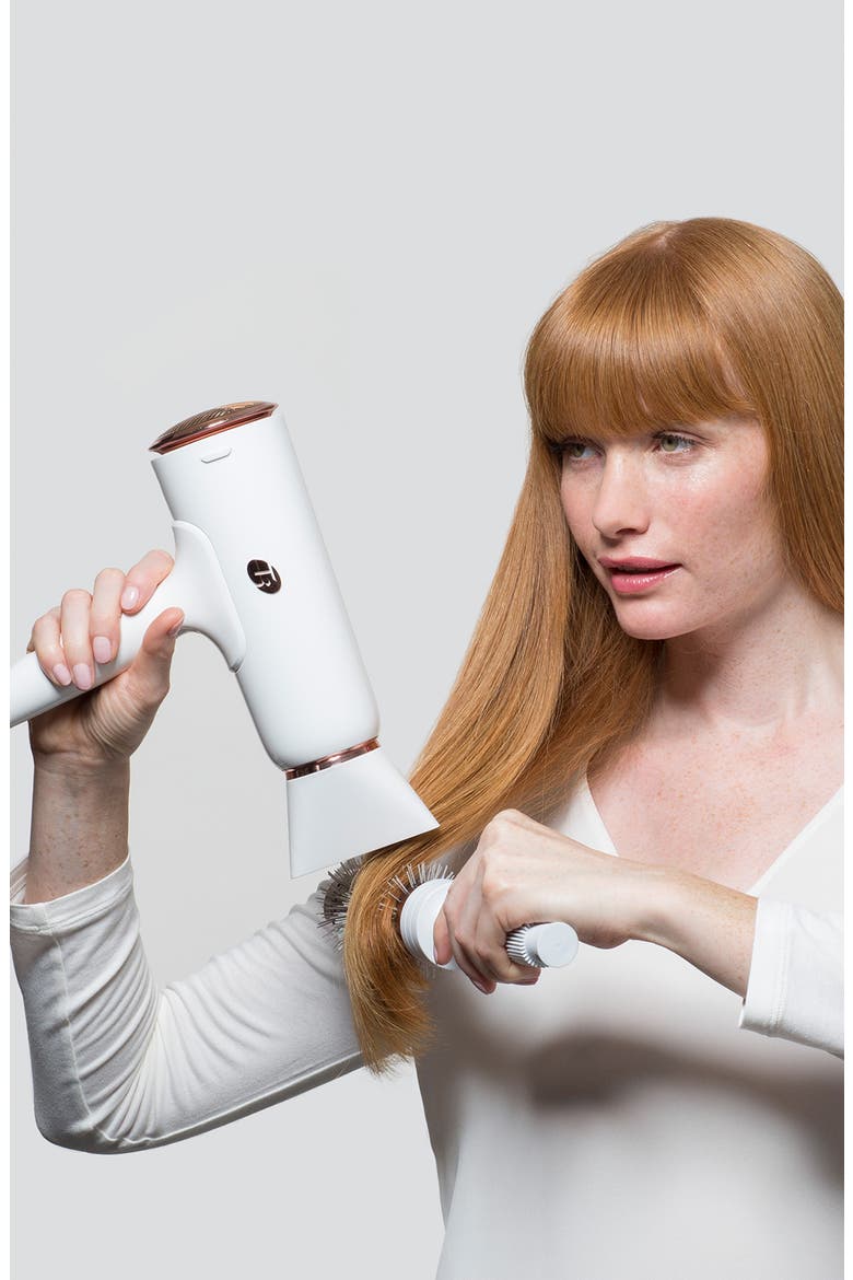 Cura Professional Digital Ionic Hair Dryer, Alternate, color, WHITE/ ROSE GOLD