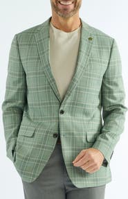 CRICKETEER Plaid Wool Blend Sport Coat