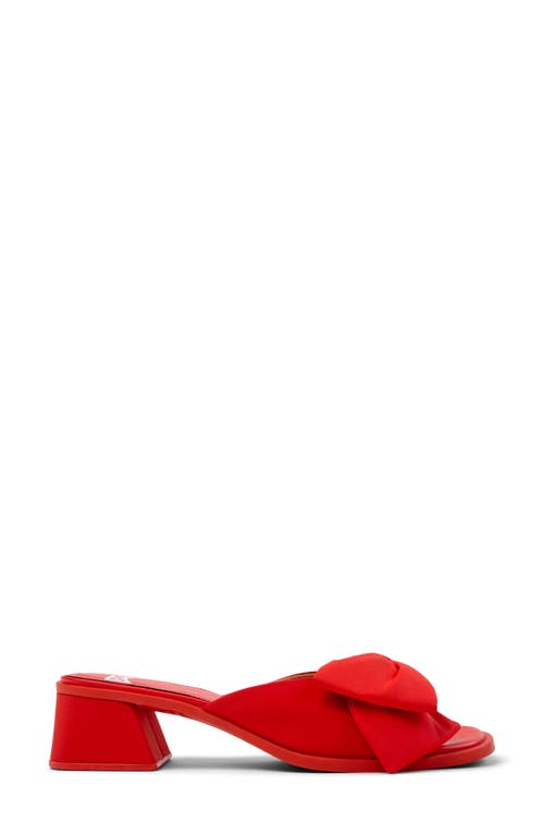 Shop Camper Kora Bow Slide Sandal In Bright Red