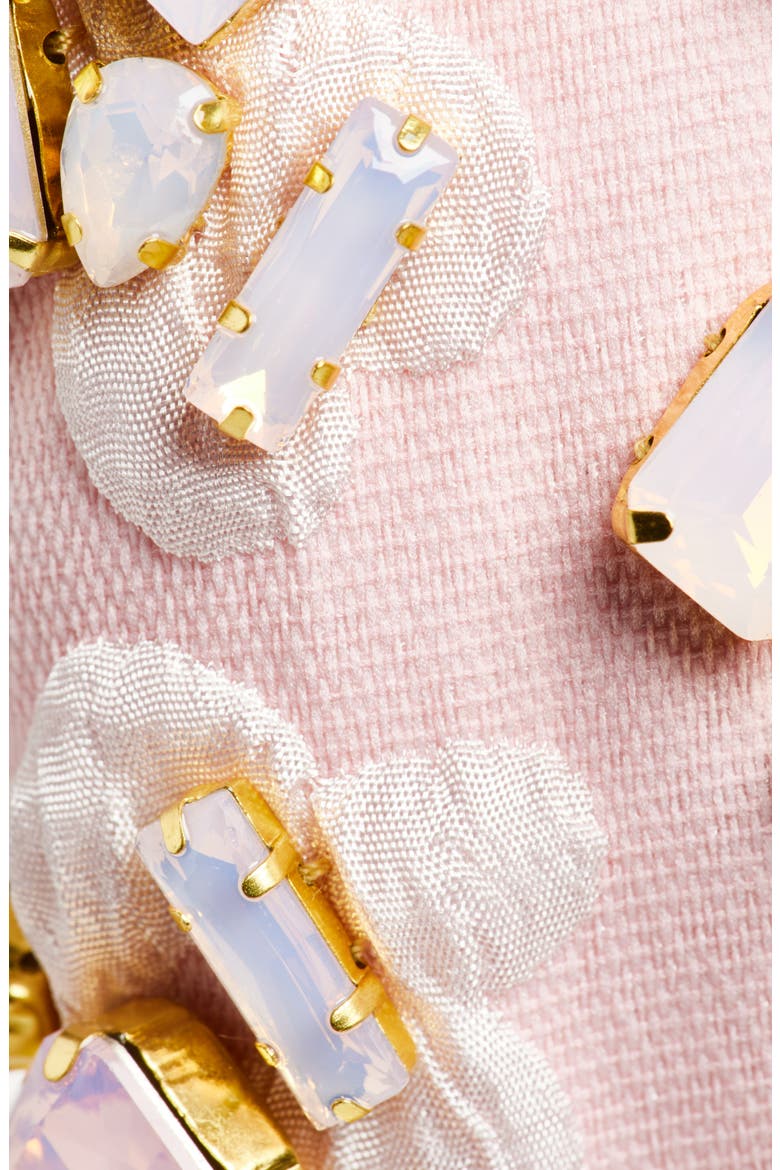 Knotted Candy Crystal Silk Headband, Alternate, color, BLUSH MELON
