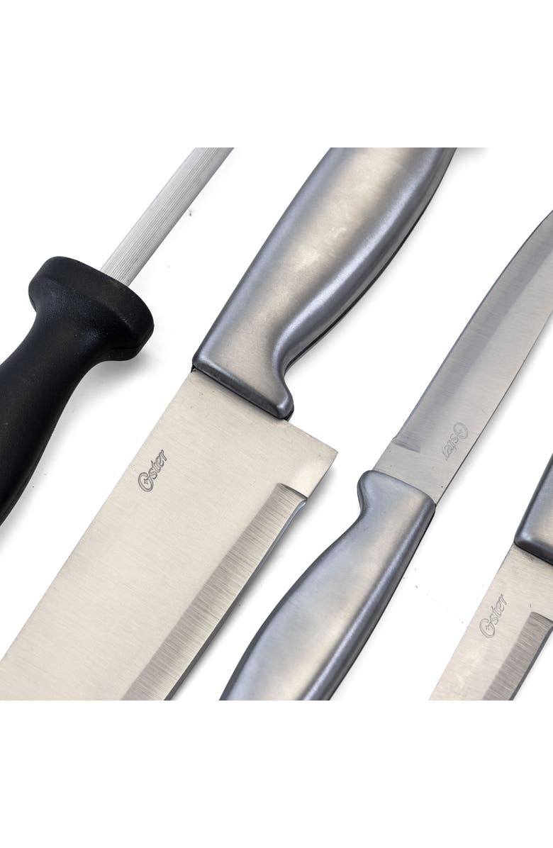 OSTER Baldwyn 4 Piece Stainless Steel Cutlery Knife Set, Alternate, color, Silver