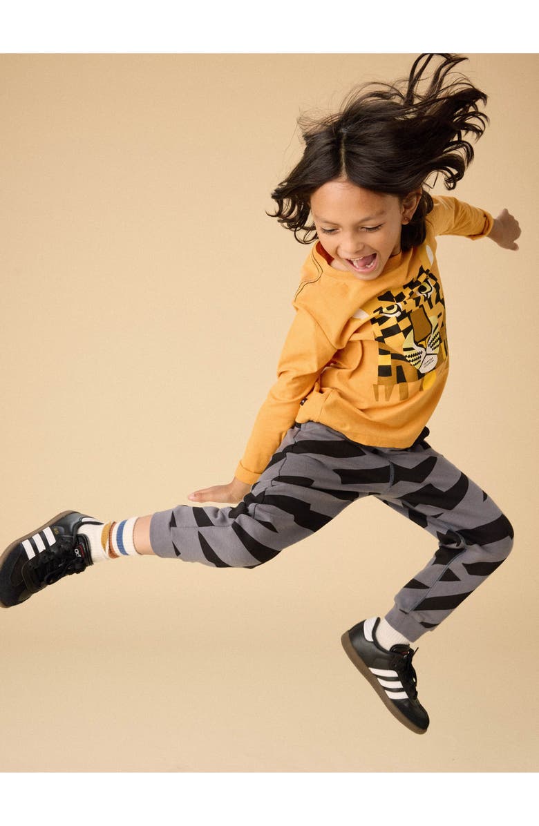 Tea Collection Going Places Joggers, Alternate, color, Lightning Stripes