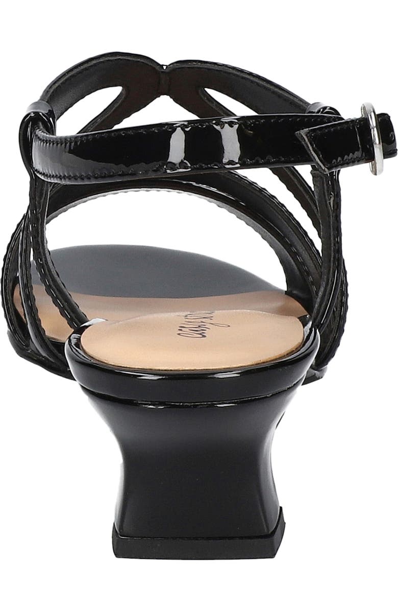 EASY STREET Blissful Ankle Strap Sandal, Alternate, color, Black Patent
