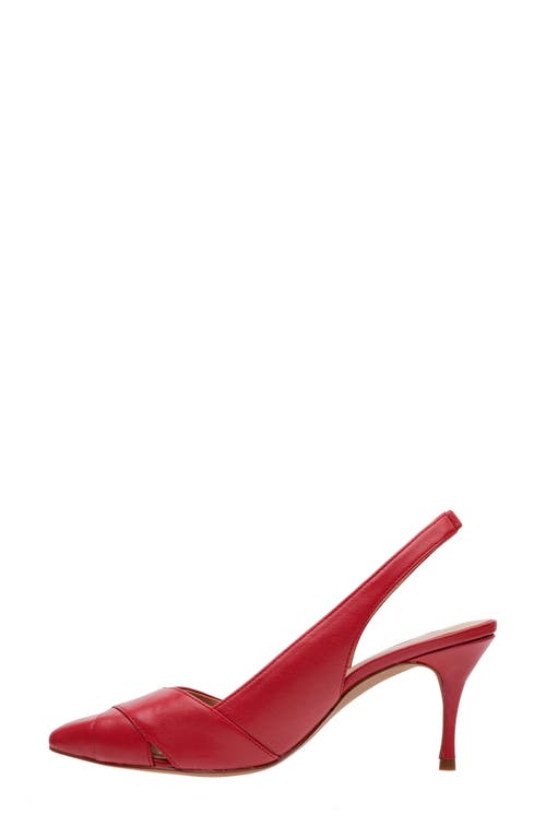 Linea Paolo Nelly Pointed Toe Slingback Pump In Red