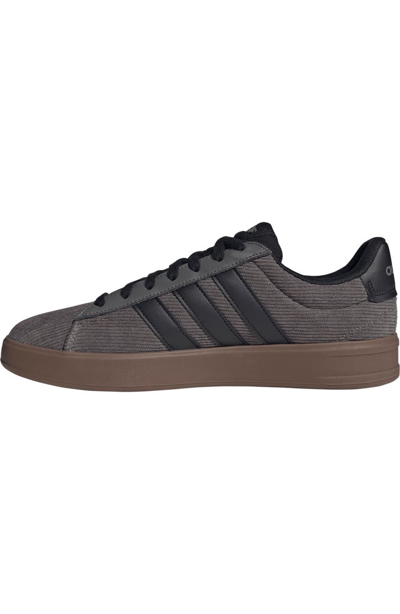 adidas Grand Court 3.0 Sneaker, Alternate, color, Charcoal/ Core Black/ Gum