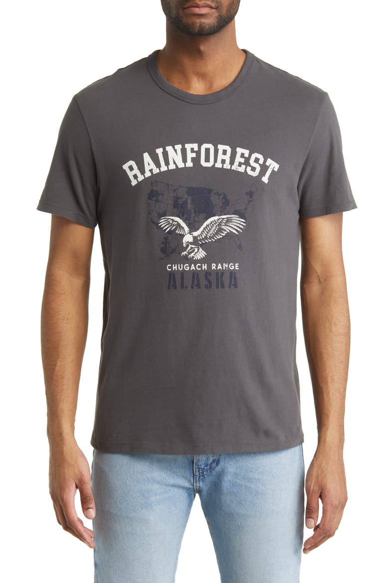 Soft Washed Graphic T-Shirt, Main, color, CHARCOAL