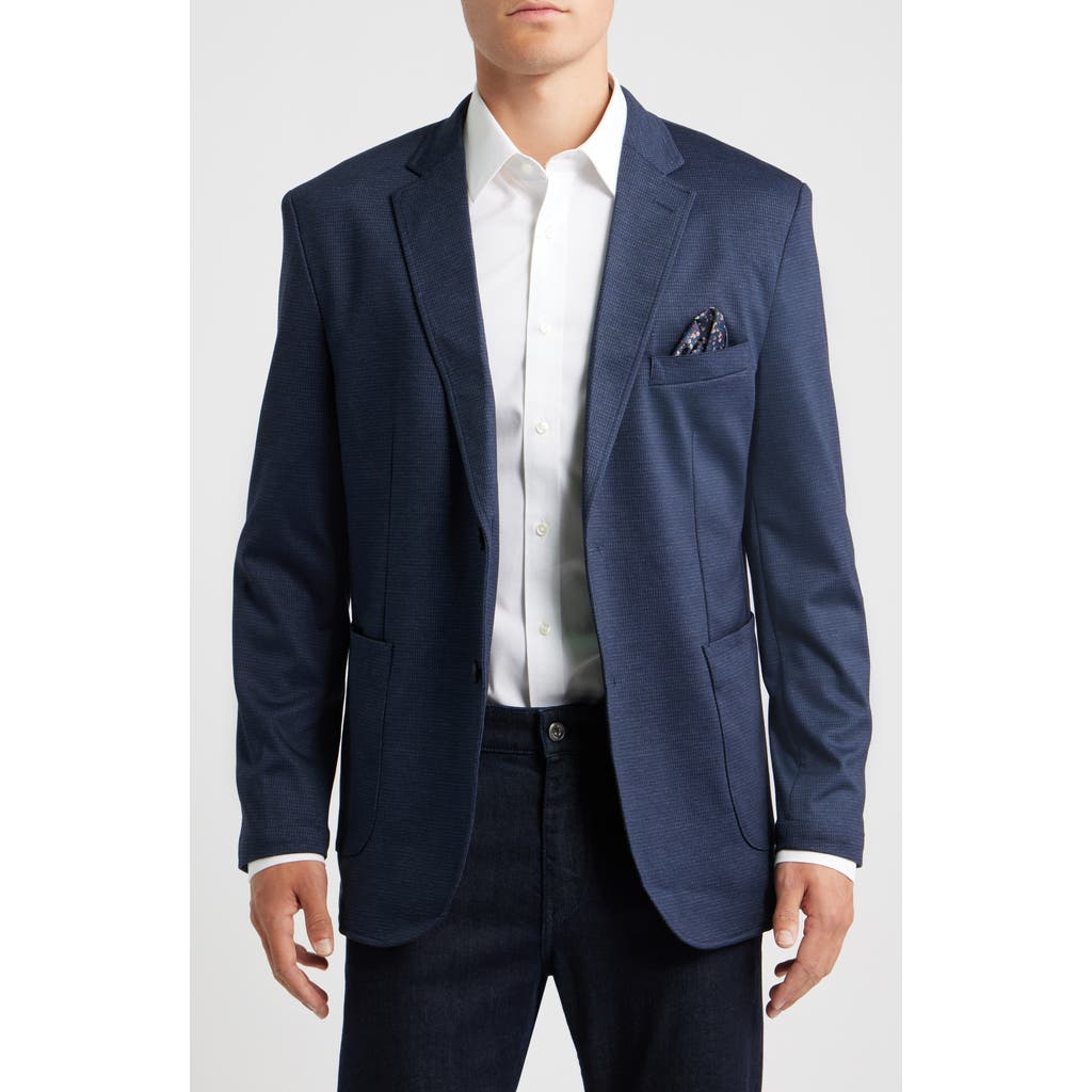 Johnston & Murphy Xc Flex® Microcheck Knit Sport Coat In Blue