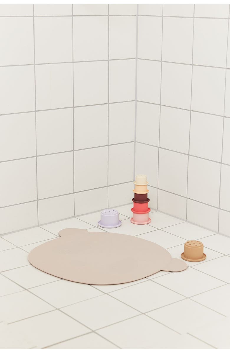 OYOY Ling Ling Panda Bath Mat, Alternate, color, Light Rubber