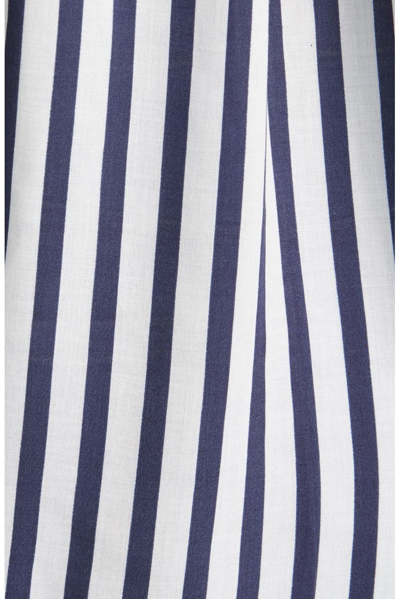 Jess Stripe Button-Up Blouse, Alternate, color, IVORY/ NAVY NAUTICAL STRIPE