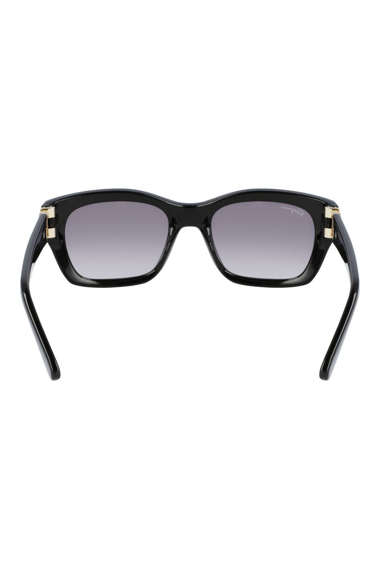 53mm Rectangular Sunglasses, Alternate, color, BLACK/ GREY