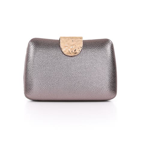 Tatum Faux Leather Clutch