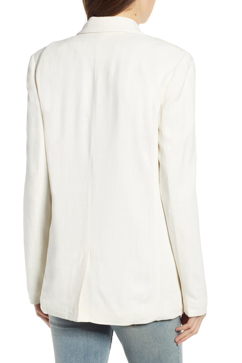 Double Breasted Blazer, Alternate, color, IVORY