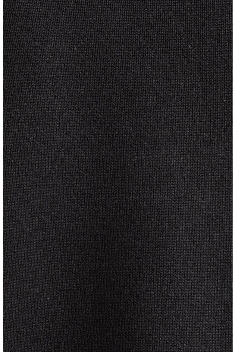 Flounce Hem Cardigan, Alternate, color, BLACK