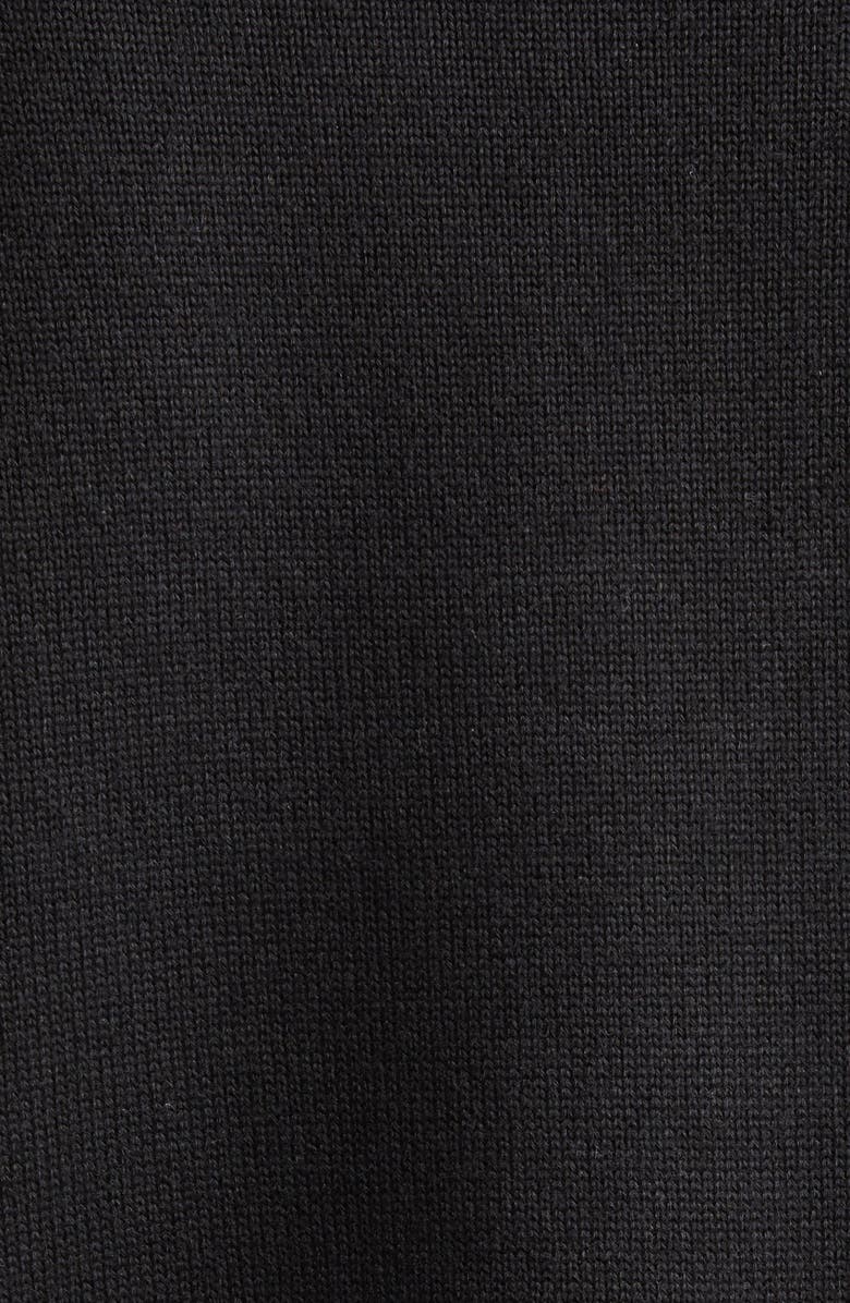 Moncler Flounce Hem Cardigan, Alternate, color, Black