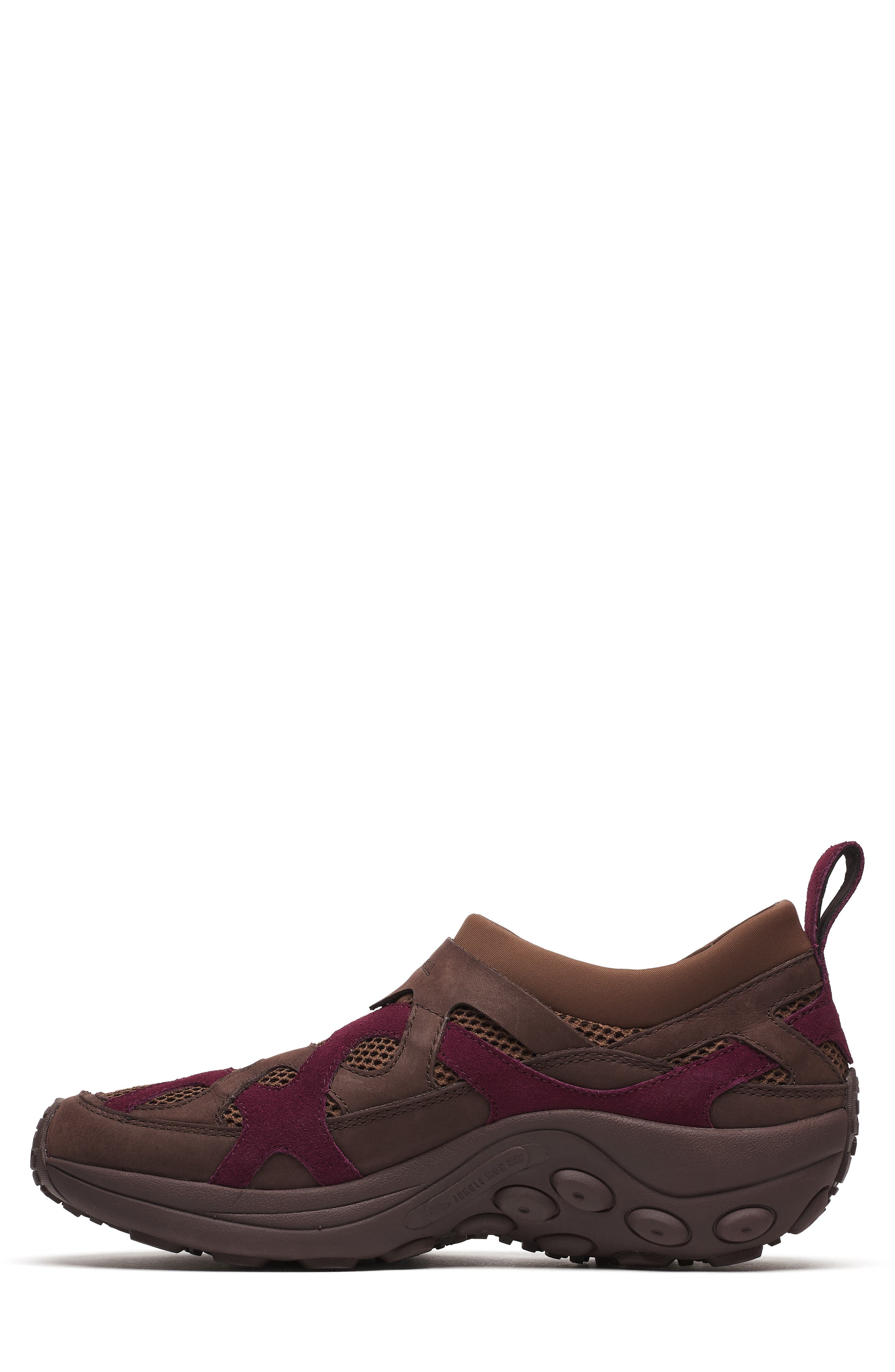 Merrell Jungle Moc Evo Vent Slip-On Sneaker, Alternate, color, Dark Cherry/ Coffee