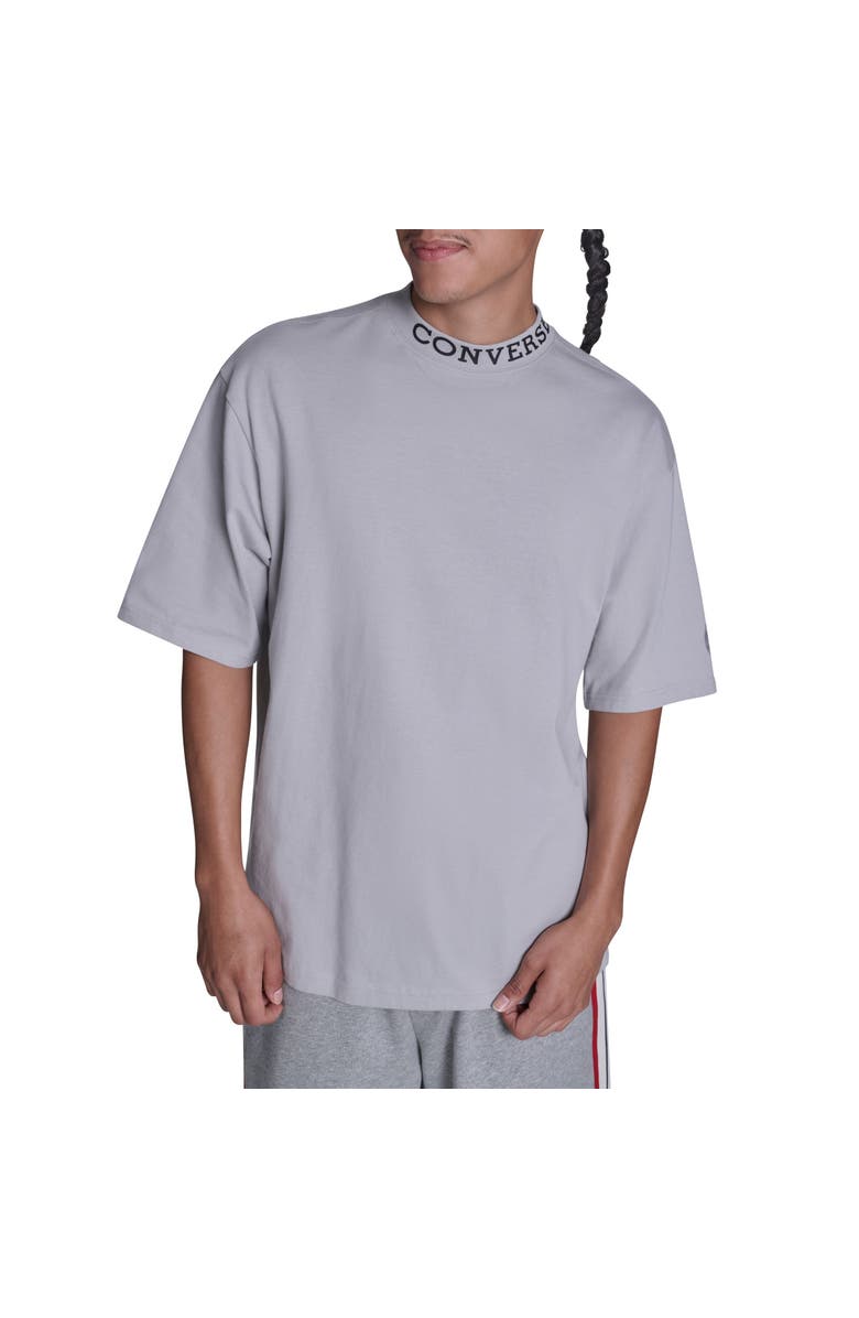 Converse Gold Standard Mock Tee, Main, color, Grey Area