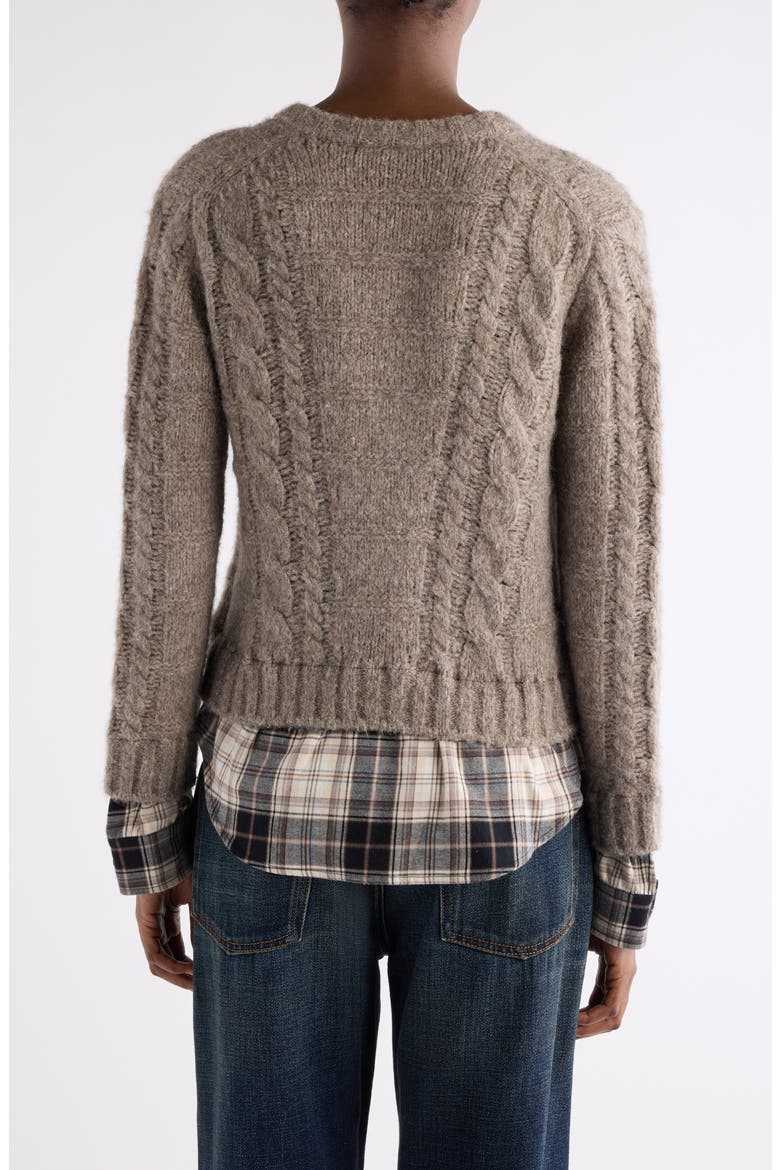 Kunch Layered Cardigan, Alternate, color, BEIGE MELANGE