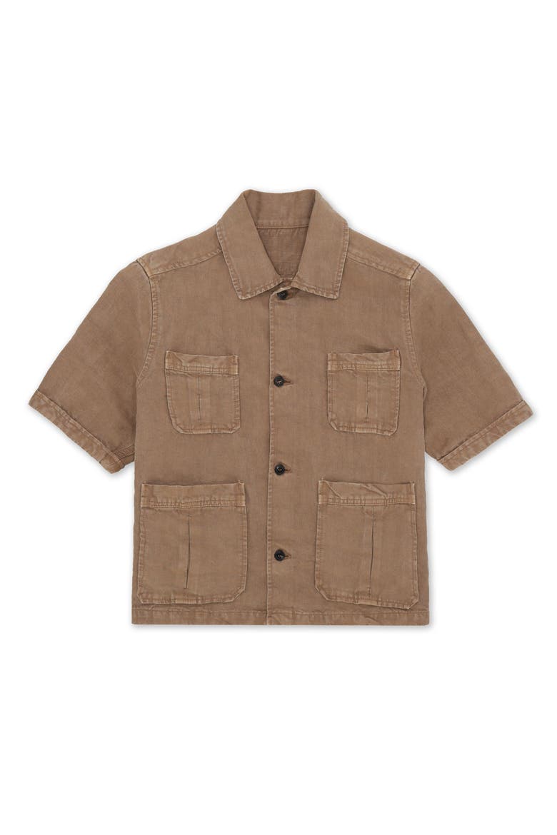 Safari Short Sleeve Shirt, Main, color, NOCE