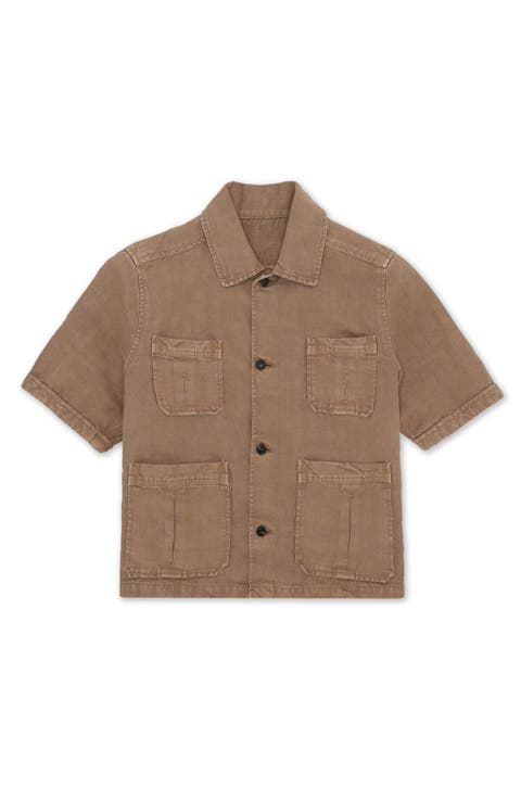 Bohem Safari Short Sleeve Linen Shirt