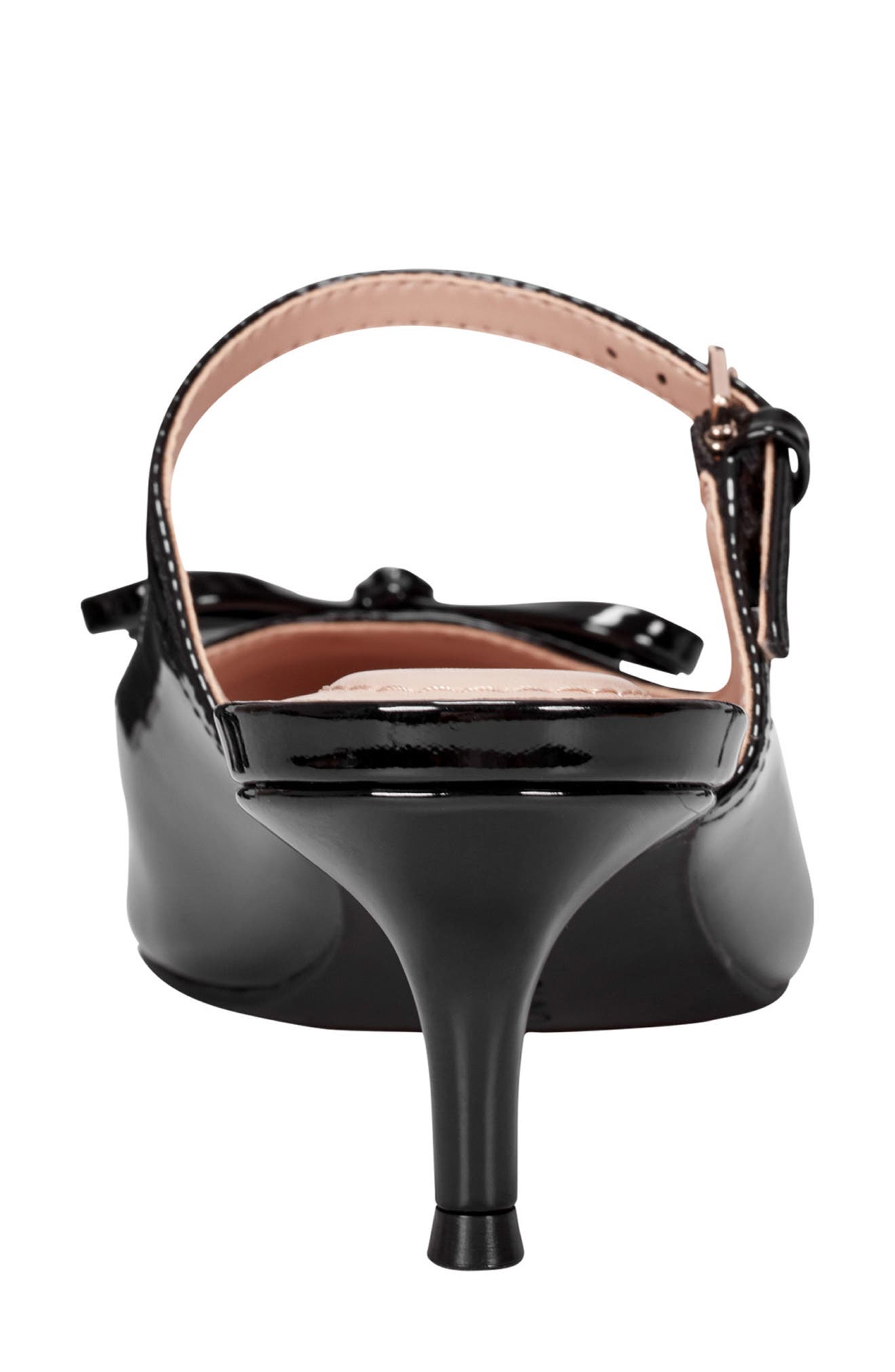 Bandolino Moss Patent Kitten Heel Mule, Alternate, color, Black