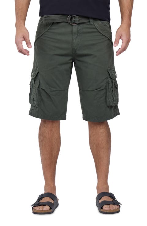 Belted Bermuda Cargo Shorts (Regular & Big)