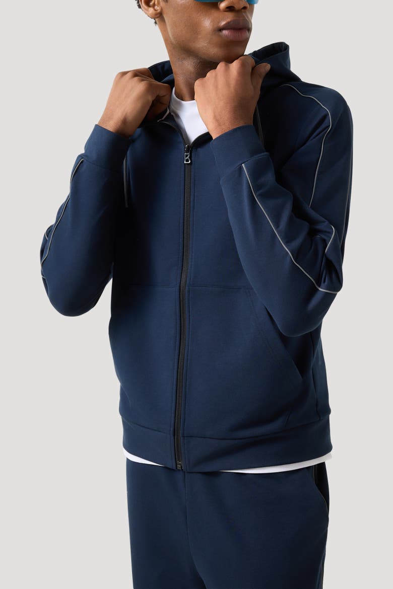 Uday Jersey Jacket, Alternate, color, Navy blue