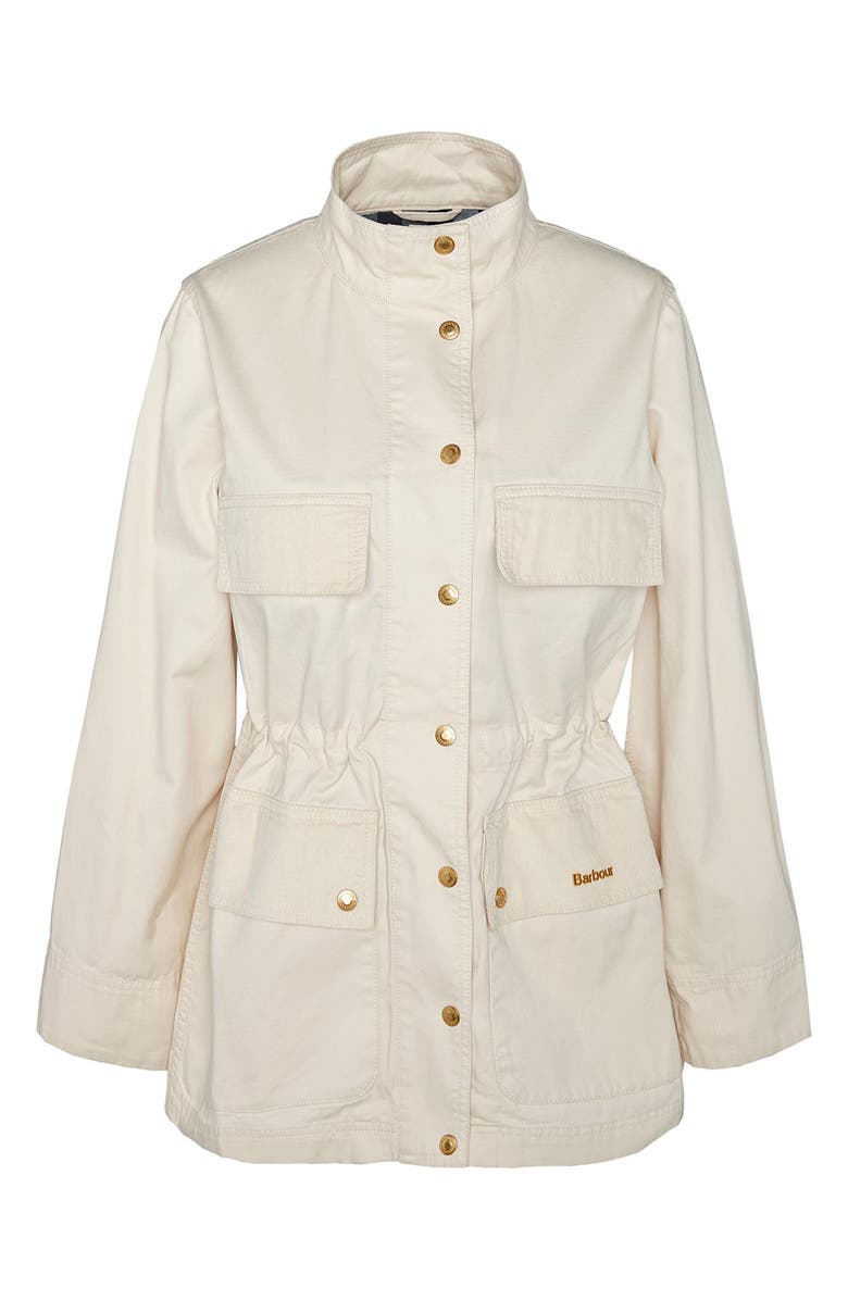 Barbour Maeva Snap-Up Cotton Utility Jacket, Alternate, color, 