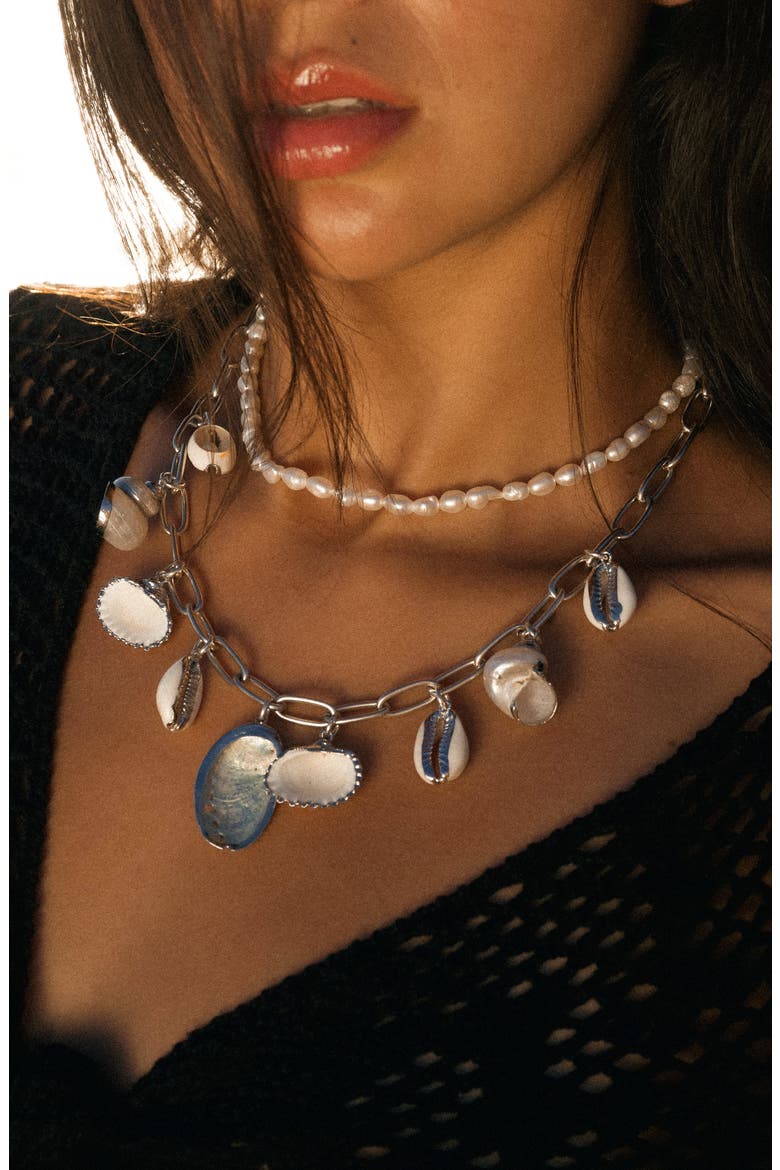 Anamarie Freshwater Pearl Necklace, Alternate, color, WHITE