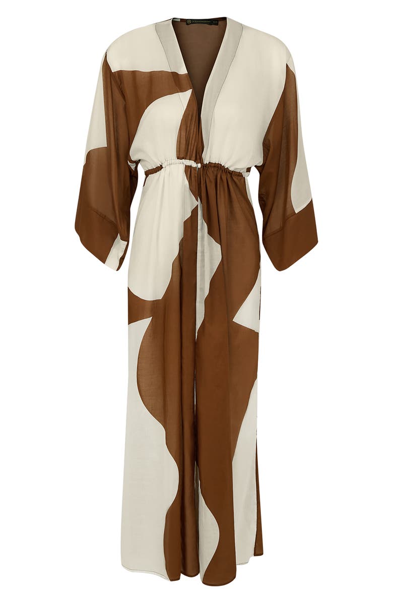 ViX Paula Hermanny Balance Yumi Long Sleeve Cover-Up, Alternate, color, Multi