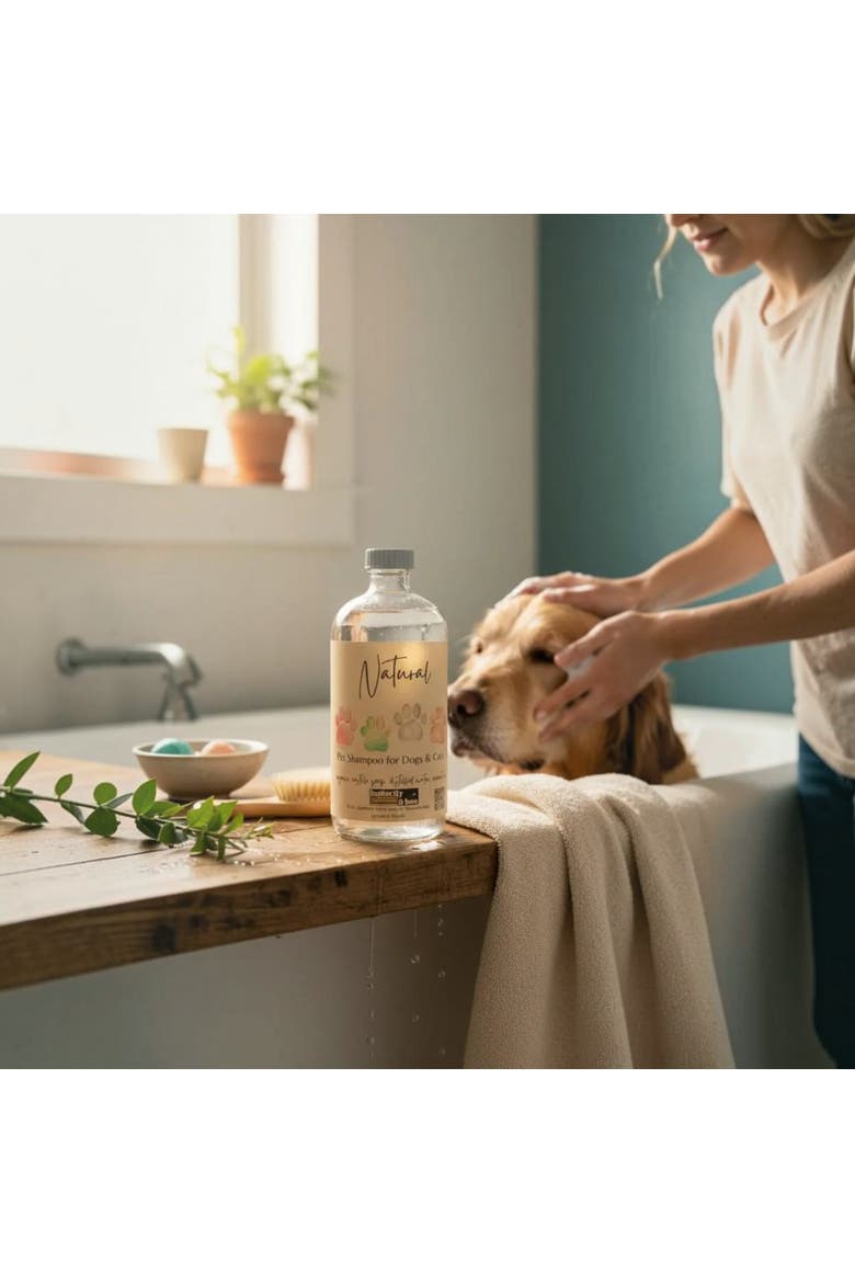 Natural Pet Care Kit Organic Dog Shampoo, Paw Balm & Fur Conditioning Spray, Alternate, color, Natural