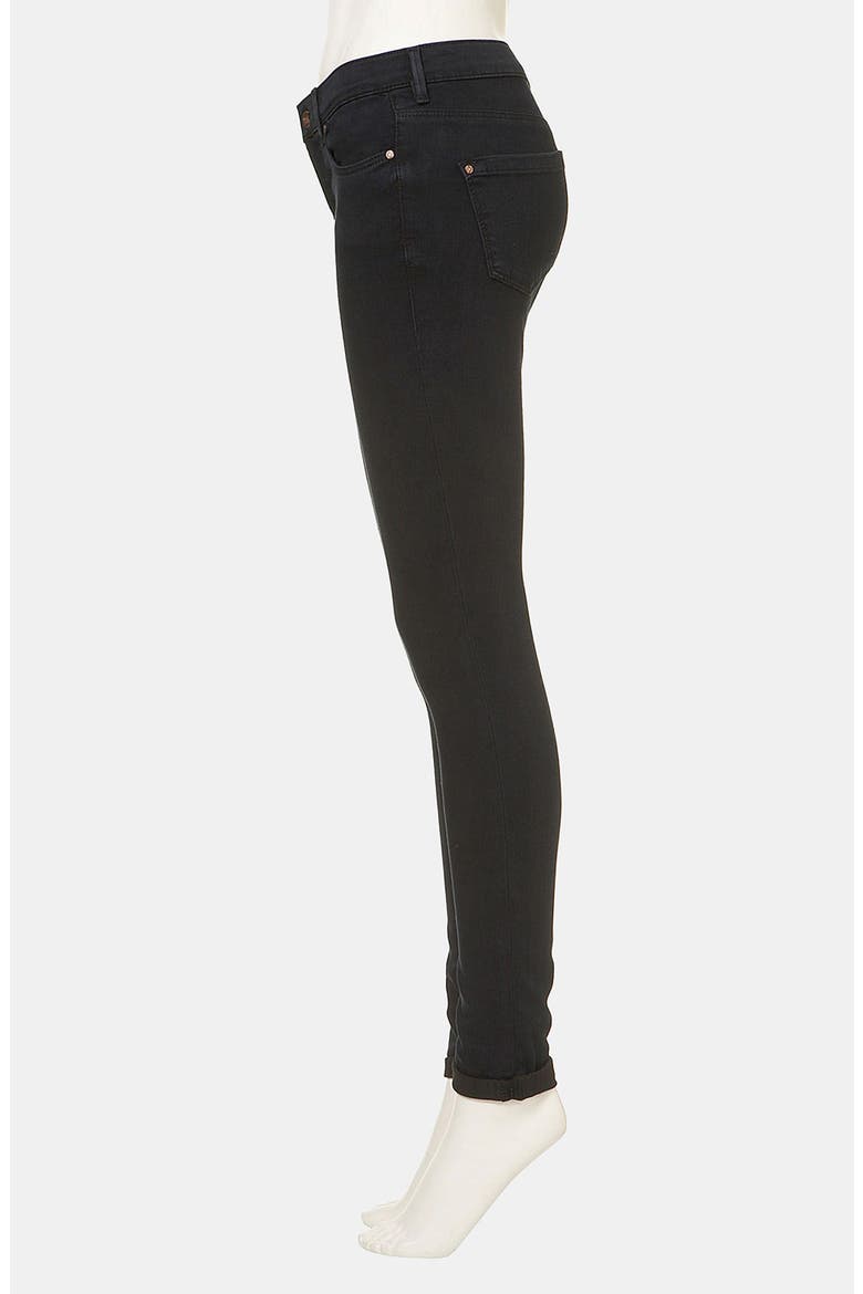 Moto 'Leigh' Skinny Jeans, Alternate, color, BLUE BLACK