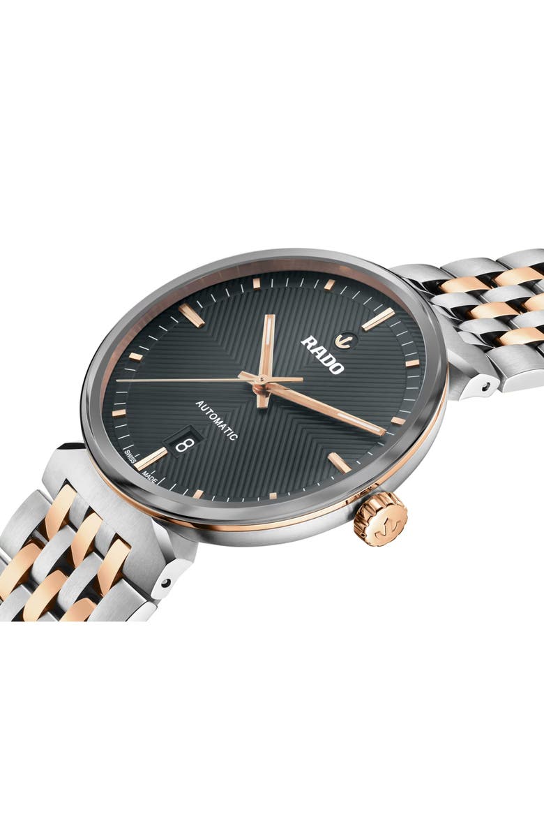 RADO Florence Automatic Bracelet Watch, 39mm, Alternate, color, Black